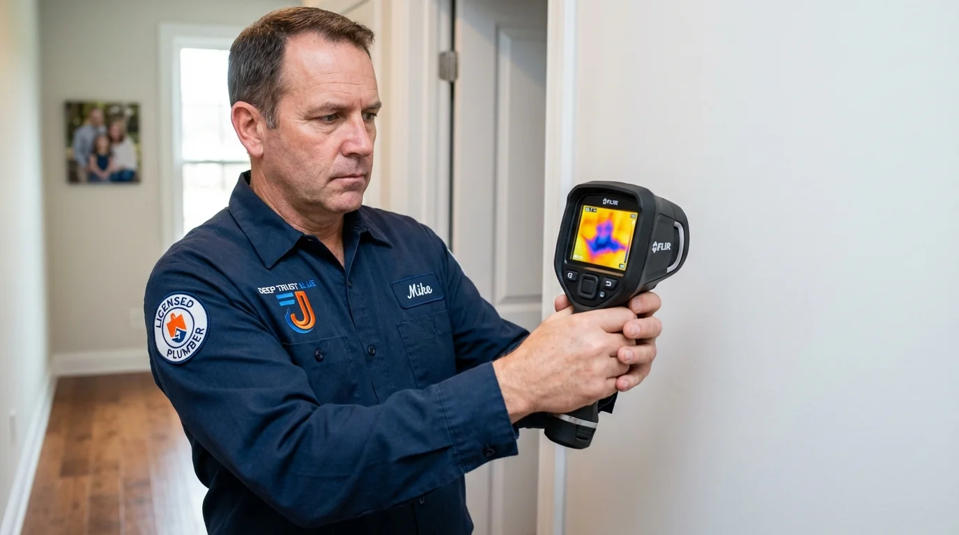 Thermal imaging leak detection by Johns Plumbing LLC in Hammonton